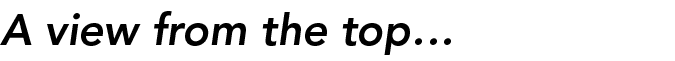 A view from the top 