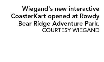Wiegand's new interactive CoasterKart opened at Rowdy Bear Ridge Adventure Park  COURTESY WIEGAND